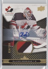 2018 Team Canada Juniors Premium Swatch 14/199 Olivier Rodrigue #29 Auto 8vv
