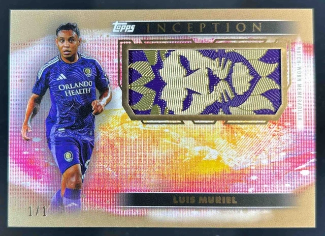 2025 Topps Inception Luis Muriel Jumbo Patch Gold #1/1 Orlando City