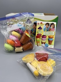 LEGO DUPLO: Creative Ice Cream (10574) Complete Set + Bonus 2 Birthday Cupcakes