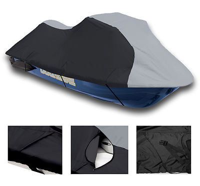 600 DENIER Yamaha Wave Runner VXS 2011 2012 Jet Ski PWC Cover Grey/Black JetSki