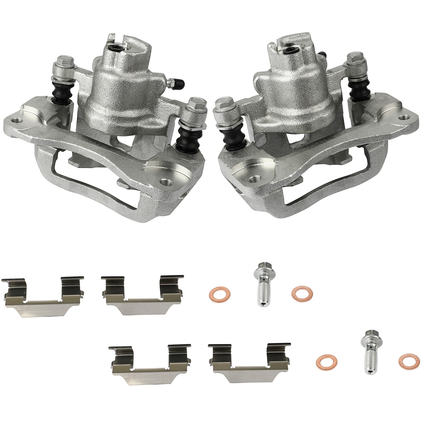 2x Rear Brake Calipers with Bracket Kits for Subaru Impreza Outback RS TS WRX 2.5i