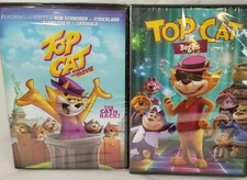 Top Cat The Movie (The Cat is Back) + Top Cat Begins ~ kids ~ SEALED NEW 🐱🐈😹