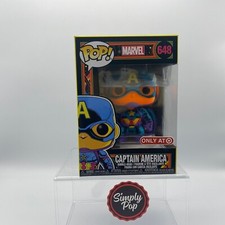 Funko Pop Capitán América (Luz Negra) #648 Exclusivo de Marvel Target