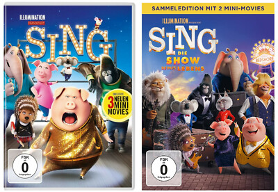 2 DVDs * SING 1 + 2 ( DIE SHOW DEINES LEBENS ) IM SET # NEU OVP +