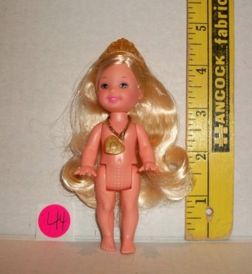MATTEL NUDE CE Barbie KELLY 4 INCH DOLL For OOAK OR PLAY BLONDE
