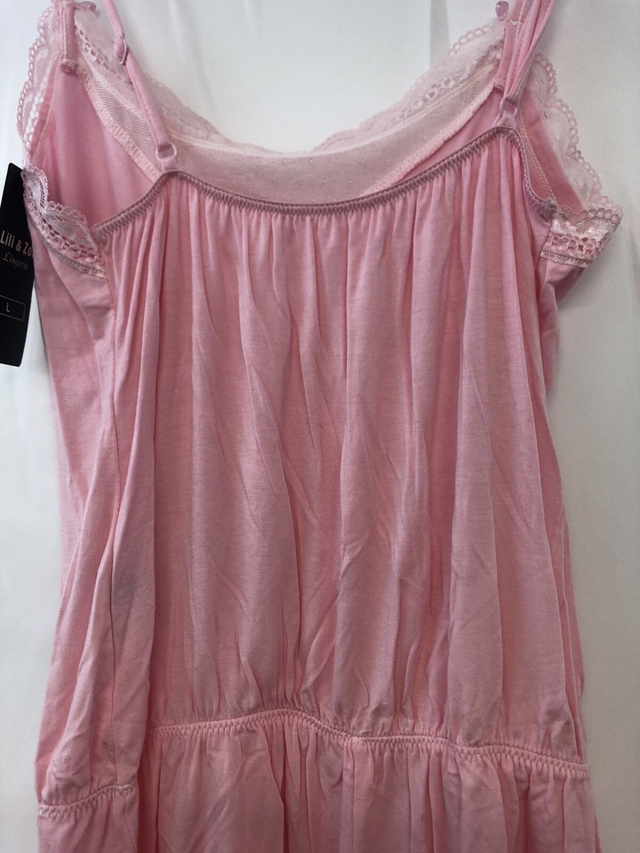 Nuisette Femme 95% Coton Lili & Zoe - Taille L - Rose - Neuf Avec Étiquettes