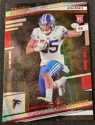 2022 Prestige #357 Tyler Allgeier Xtra Points DOTS RC SP. Atlanta Falcons