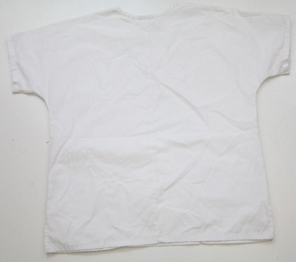 Camiseta Médica Cherokee Blanca Mediana Enfermera Enfermera 3 Bolsillos DD36 Foto 2 de 4