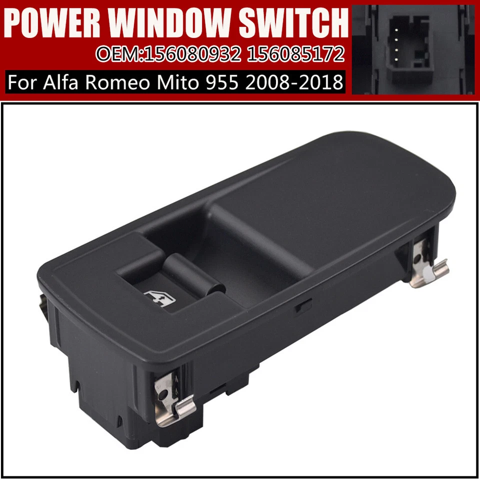 Front Passenger Power Window Switch 156080932 Fit For 2008-2018 Alfa Romeo Mito - Image 4 of 4