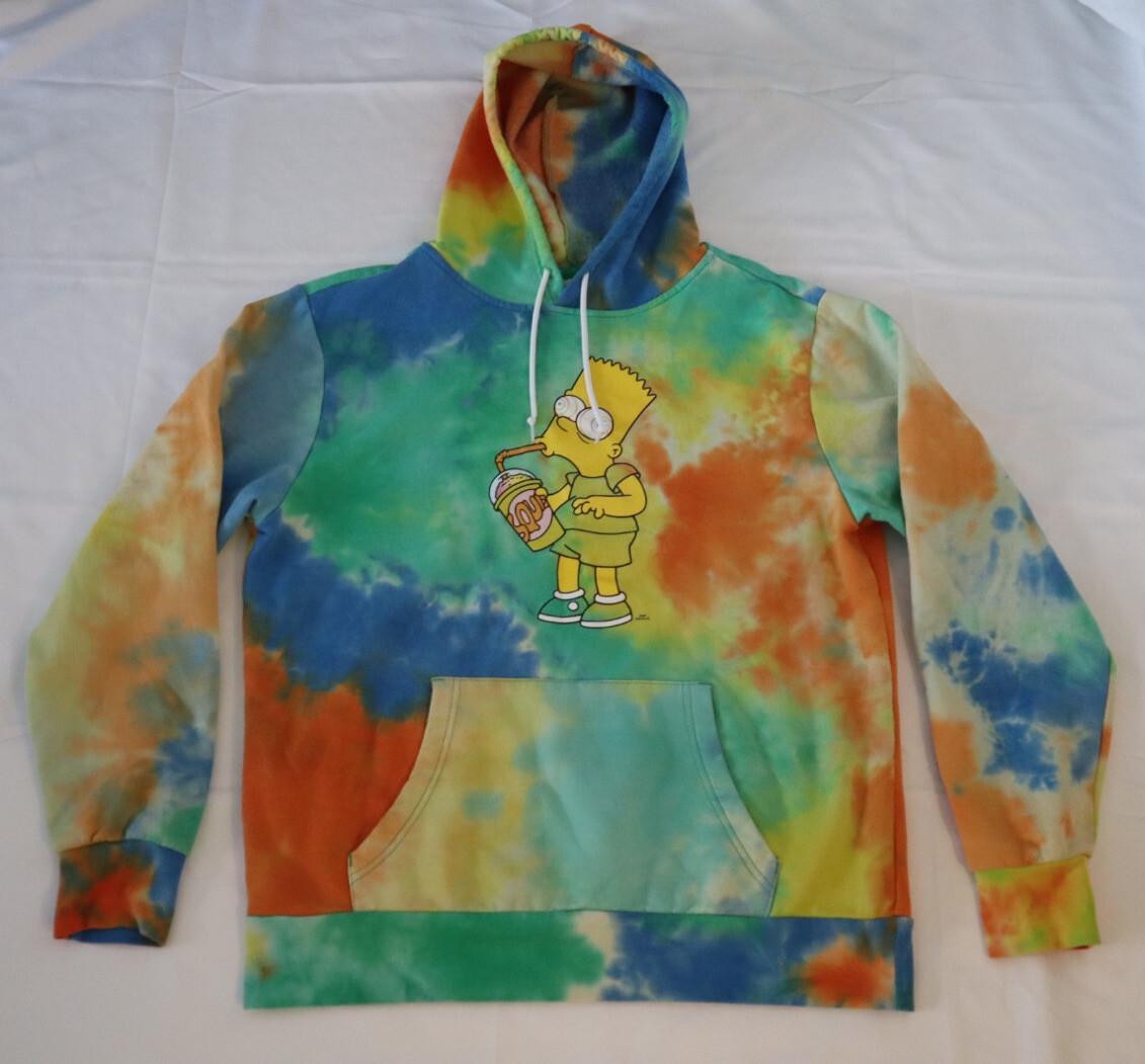 The Simpsons Bart Squishee Brain Freeze Tie Dye Hoodi??? - Gem