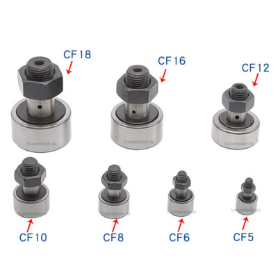 10-85mm  Kurvenrolle Rod Nadellager M3-30 Thread Follower Needle Roller Bearing