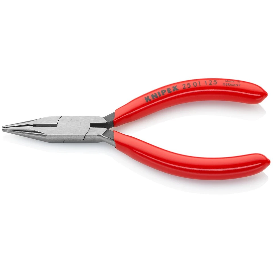 Knipex 25 01 Flachrundzange mit Schneide & Kunststoffgriffen 125-160 mm wählbar