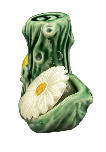 Vintage Jaydon Ceramics Green Tree Daisy Black-Eye Susan Salt & Pepper Shakers - Picture 3 of 11