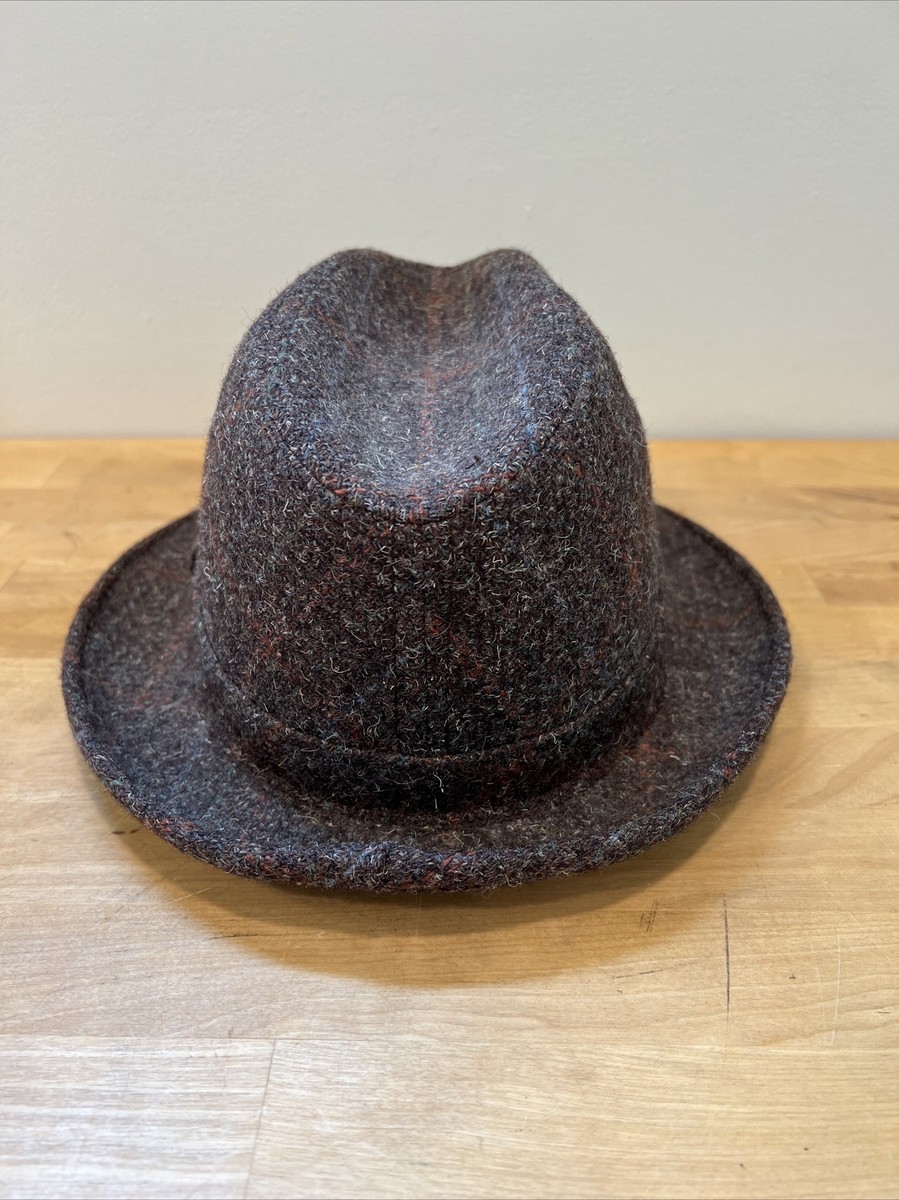 帽子 50s Vintage ADAM Deluxe hat 1/4 58cm New Vintage Mens 50's 60's Adam Fedora Style Hat 7 1/4 Dark