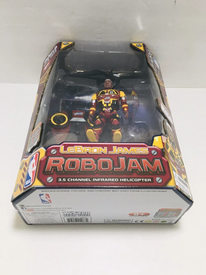 LEBRON JAMES NBA Cavaliers RoboJam Infrared Helicopter WORLD Tech Toys Brand New - Image 3 of 4