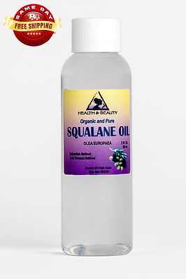 SQUALANE OIL ORGANIC OLIVE-DERIVED ANTI-AGING by H&B Oils Center 100% PURE 2 OZ
