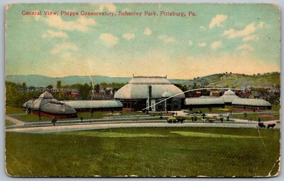 Pittsburgh Pennsylvania c1910 Postcard General View Phipps Conservatory Schenley