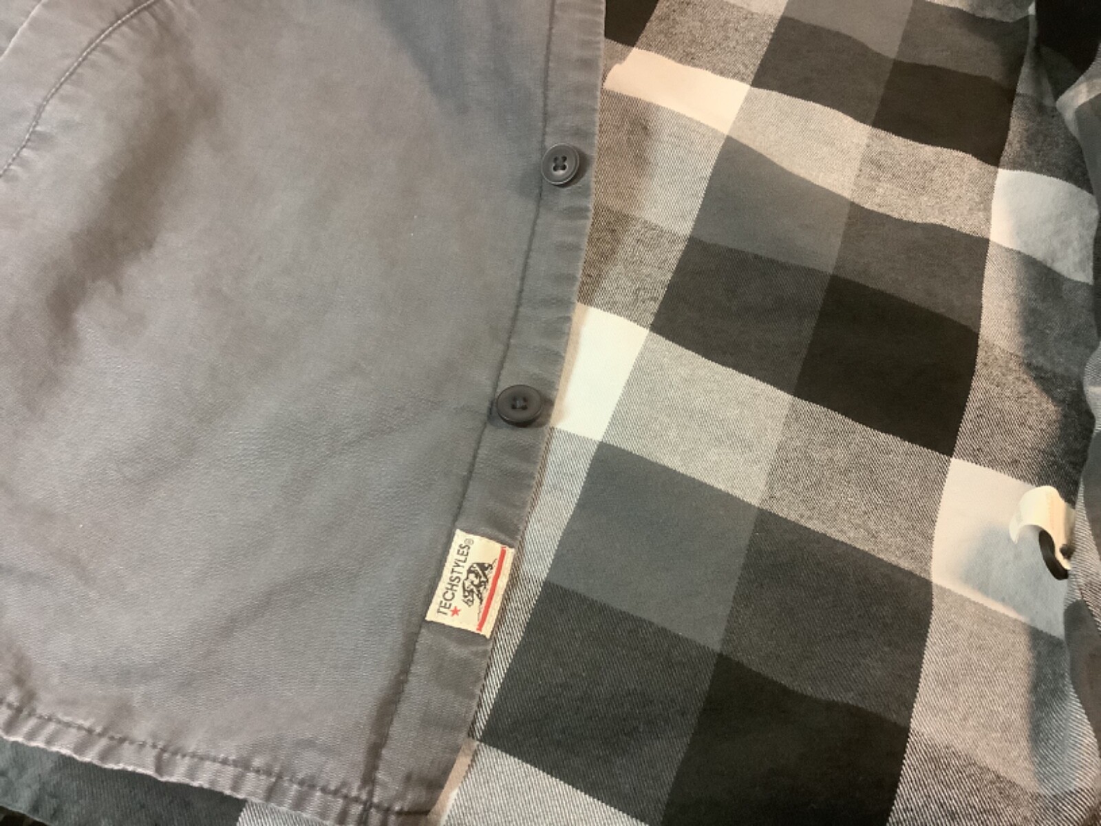 Coors light Techstyles Long Sleeve Work Shirt Gray… Gem