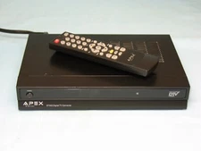 APEX ~ DIGITAL TV CONVERTER BOX ~ WITH REMOTE CONTROL ~ MODEL # DT-502 