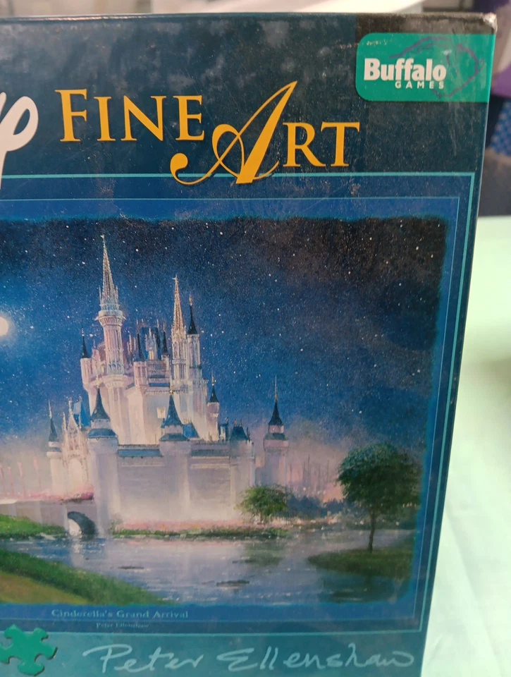 Quebra-cabeça Disney Fine Art Cinderela Grande Chegada 1000 peças NOVO Peças Seladas - Imagem 3 de 4
