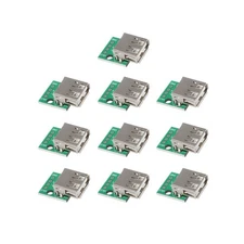 10Pcs USB 2.0 Breakout Board, to DIP Adapter 10pcs Female 