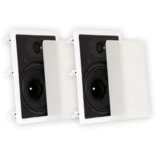 Theater Solutions TS80W Flush Mount Speakers with 8" Woofers In Wall Pair