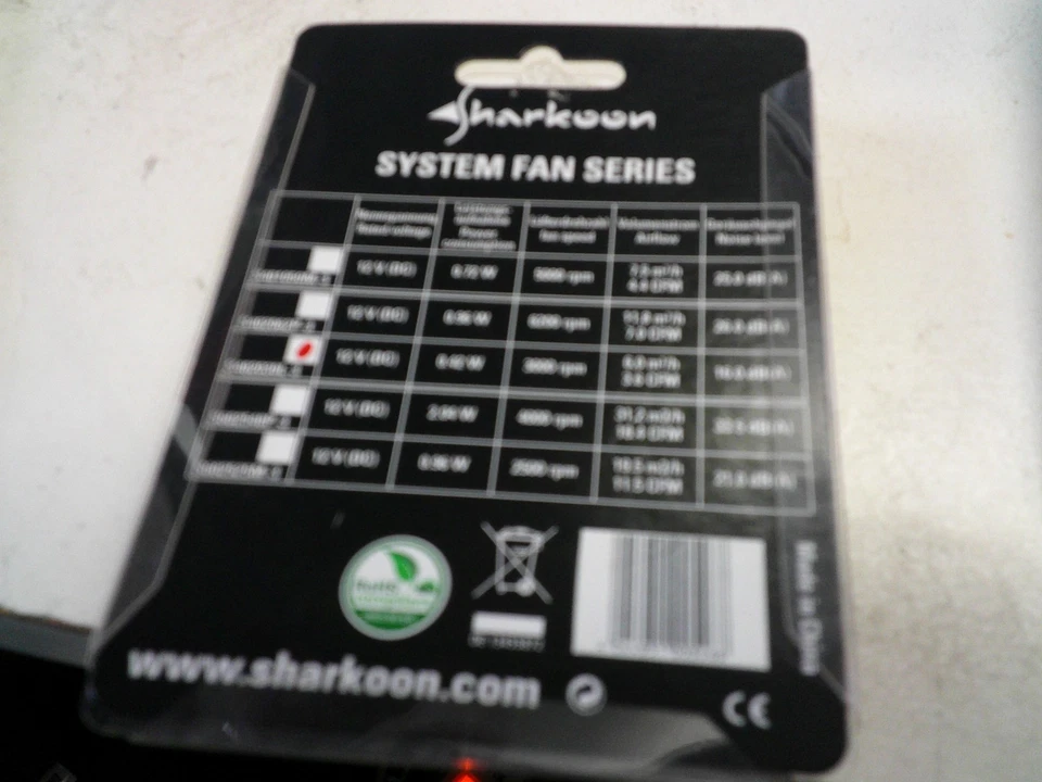 Super Silent 40 x40mm x20 mm Server Lüfter Fan Schrauben Gehäuselüfter Sharkoon - Bild 4 von 4