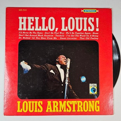Louis Armstrong - Hello, Louis! LP Record 1960 Metro Jazz Stereo 33 RPM