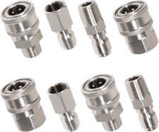 3/8 Inch Quick Connect Fittings for Pressure Washers Stainless Steel Adapter