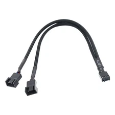 🔥 4-Pin Female PWM Fan Splitter Cable  27cm–  to 1x4/1x3 pin male PC Cable🛠️🆕