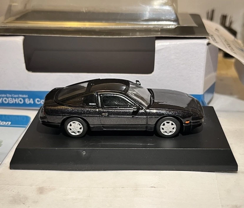 Kyosho 1/64 Nissan S13 180SX Gris Oscuro Colección Metálica 2 #14 Foto 2 de 4