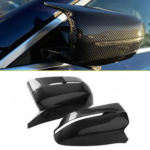 2x Real Carbon Fiber Rearview Mirror Cover Fit BMW G20 G21 G22 G30 G11 G14 2016+