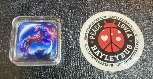Hayley Bug Colored Unicorn 2 oz Mintage 2/10