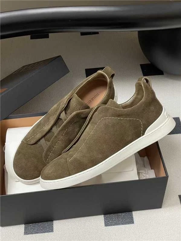 Suede Casual Brown Ermenegildo Zegna Shoes for Men for sale | eBay
