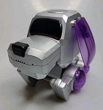 2000 Tiger Electronics Poo-Chi Purple & Silver Dog Interactive w/ Ears & Tail