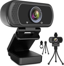Camara Web Para PC Laptop Computadora 1080P Full HD USB Con Microfono Streaming