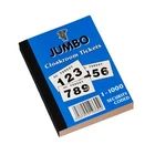 RAFFLE TICKETS BOOK Cloakroom Tombola Draw Security Coded Numbered 1-1000