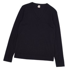 Hermes knitted sweater long sleeve plain cotton silk top for women Used MOLO-0