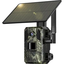 Cellular Trail Camera 4G LTE Solar 2K HD Night Vision Waterproof Game Camera