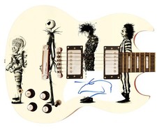 Tim Burton Signed Custom Graphics Movie Photo Guitar