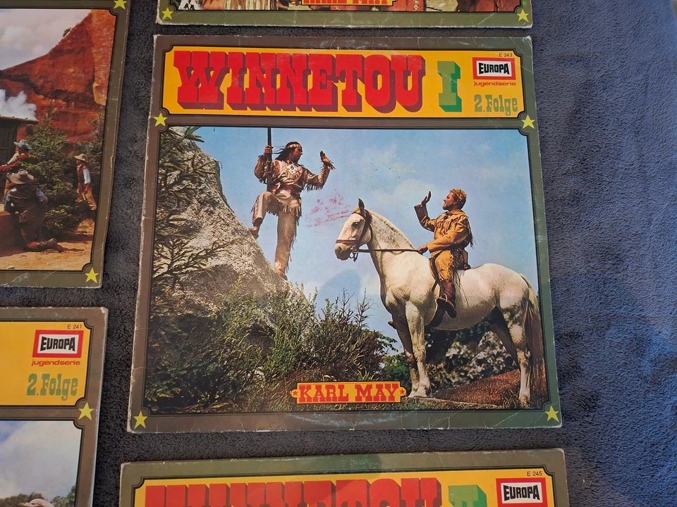 Hörspiel Schallplatten Winnetou, Old Surehand,Der Schatz im Silbersee - EUROPA - Bild 3 von 4