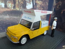 1/43 Eligor France Citroen Mehari ¨Chez LouLou¨ Ice Cream Diorama