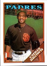 2017 Topps #568 Chris Brown Rediscover Topps 1988 Topps Stamped Buybacks Bronze