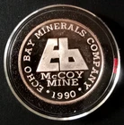 Surface Mining EB Echo Bay 1 Troy Oz .999 Silver UNC Round Bullion in Capsule #1