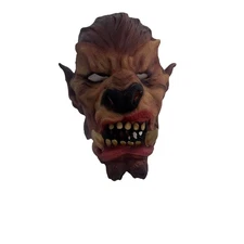 Vintage Horror Werewolf Adult Halloween Latex Mask 2003 The Paper Magic Group