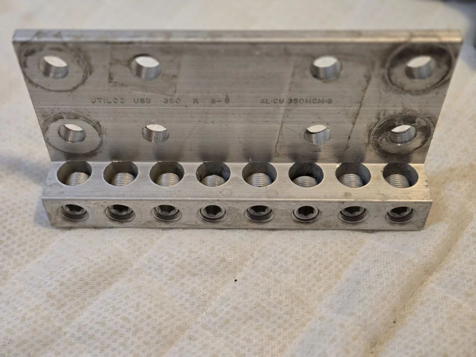 USG-350R88 Transformer Lug, Medium Duty, Dual Rated, 350-6, 8 Ports, 8 Holes - Image 4 of 4