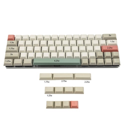 DSA Profile 9009 Blank 61 64 68 ANSI Keycap Thick PBT Keycap Set for MX Mecha...