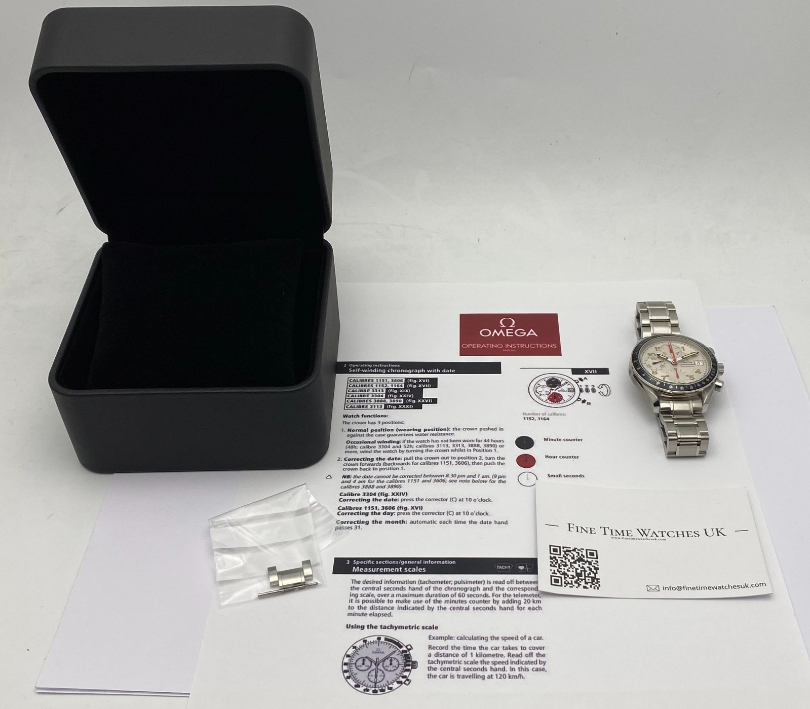 Omega Speedmaster Date Automatic Chronograph Whit… - image 7