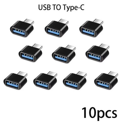 10x USB Typ-C Adapter OTG A Buchse für Macbook iPad Samsung Xiaomi