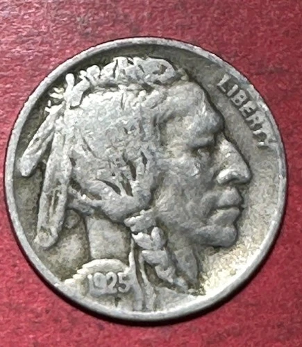 1925S US Buffalo Nickel! "San Francisco" Mint! CHOICE FINE! Old US Coin!